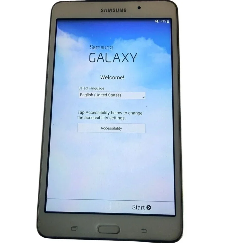 Samsung Galaxy Tab 4 7-Inch Tablet Wi-Fi Android Model SM-T230 NO CHARGING CORD